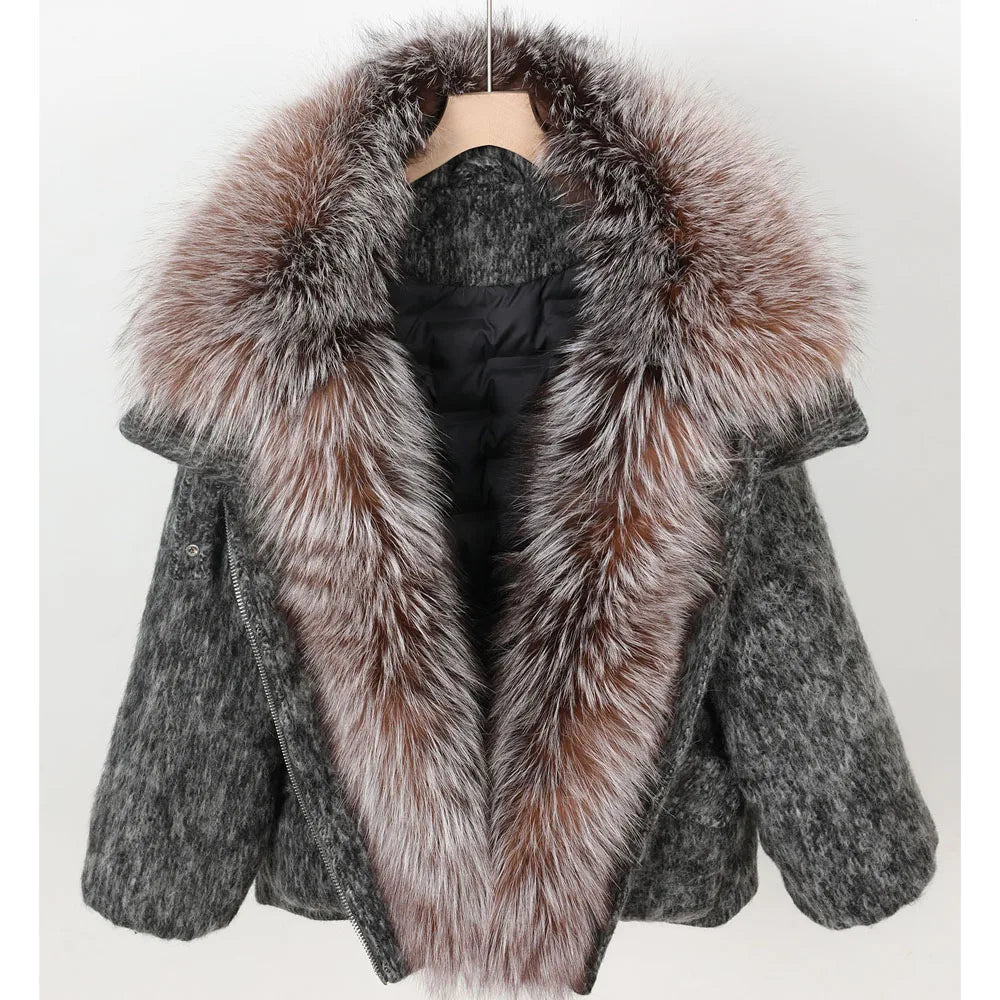 2026 MAOMAOKONG White Duck Down Jacket Winter Women
