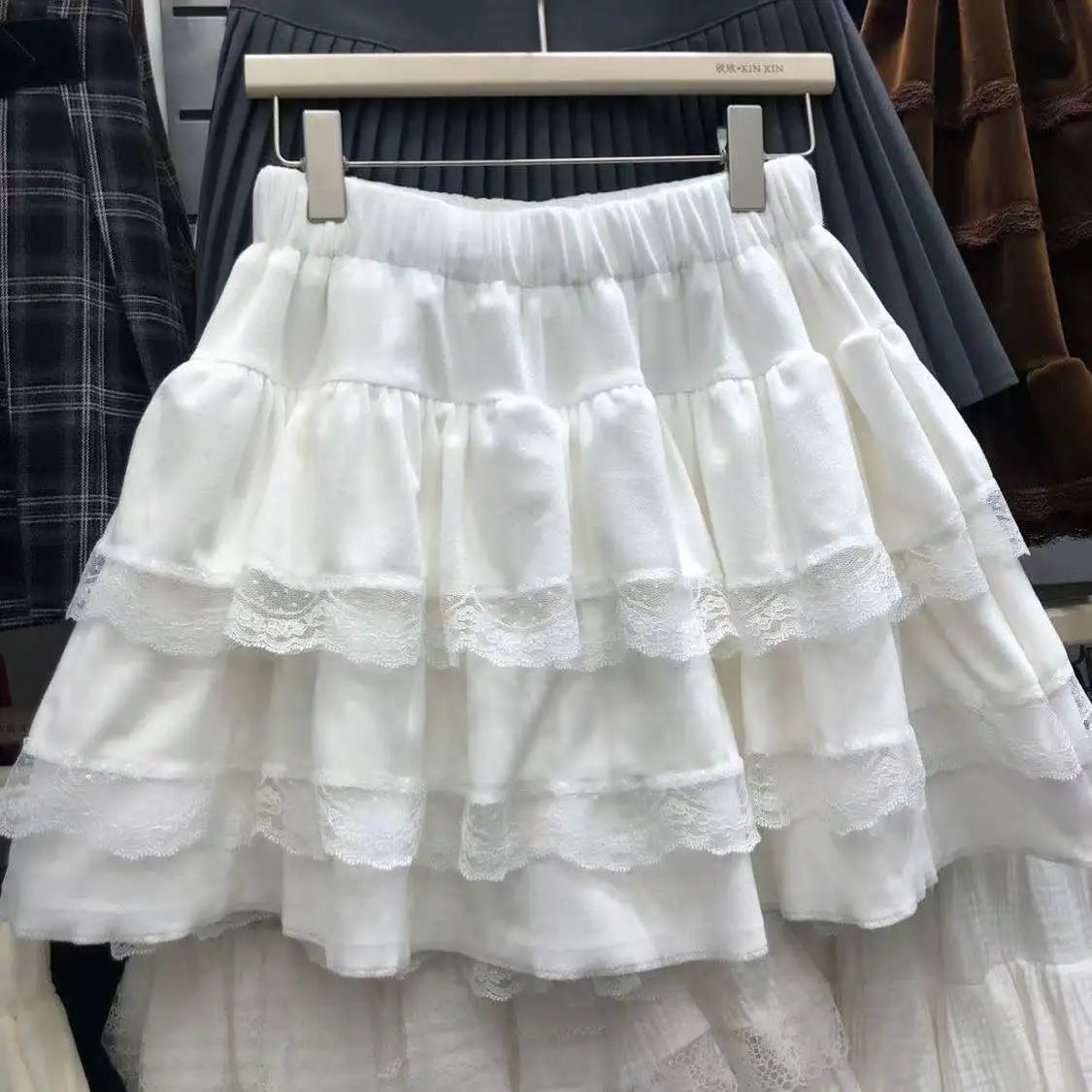 Y2k Cute Ruffled Plaid Skirt Punk Rock Subculture