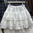 Y2k Cute Ruffled Plaid Skirt Punk Rock Subculture