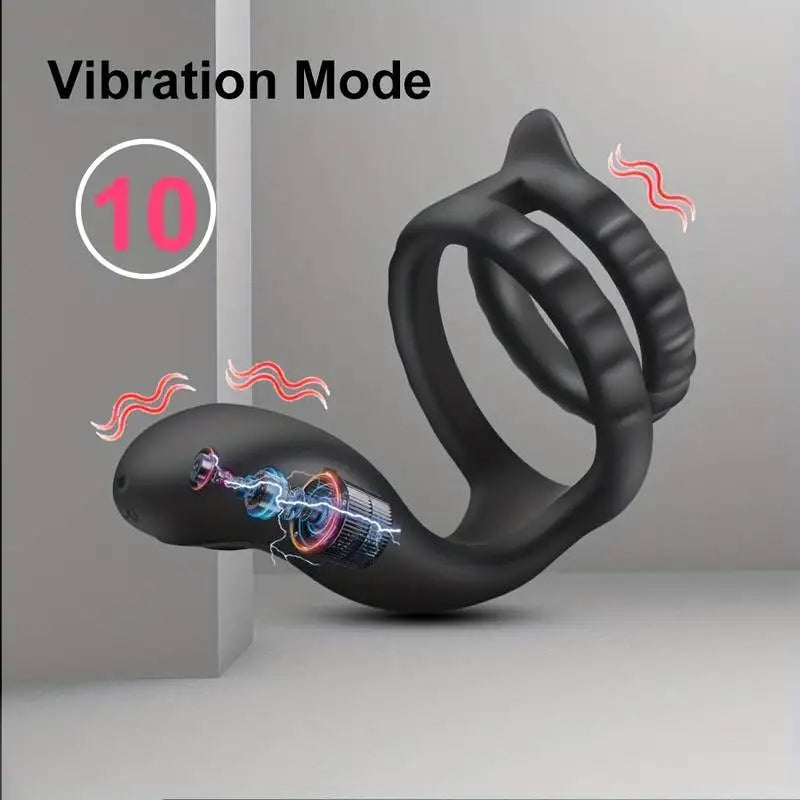Multifrequency vibration Penis Ring Vibrator for men