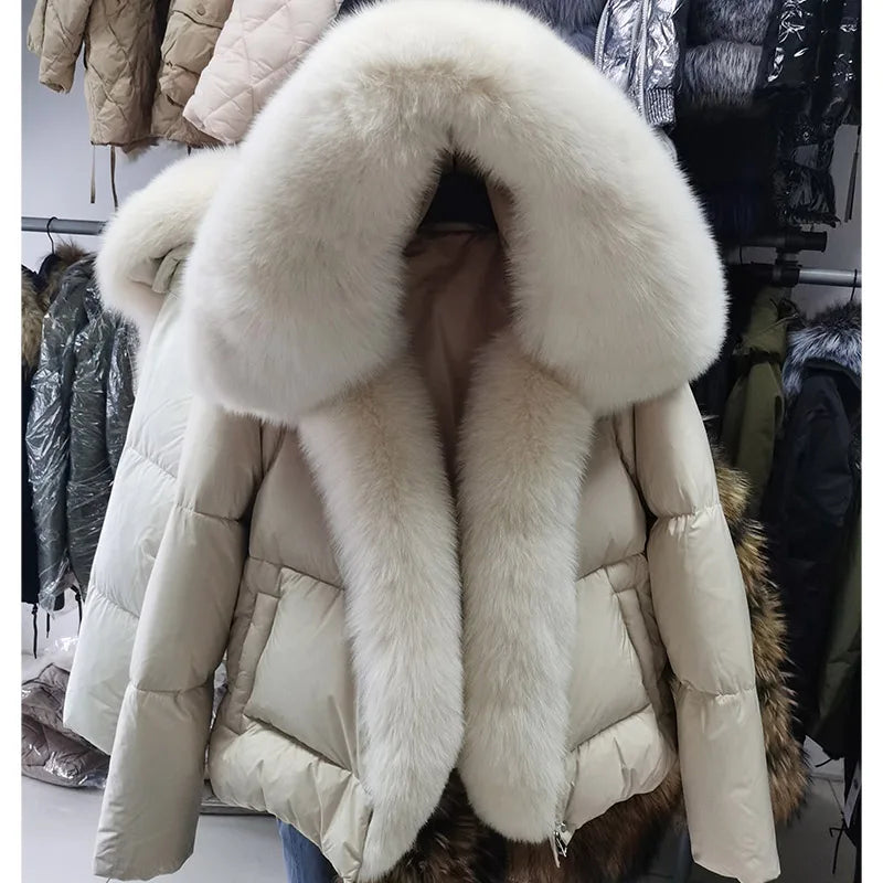 2026 MAOMAOKONG White Duck Down Jacket Winter Women