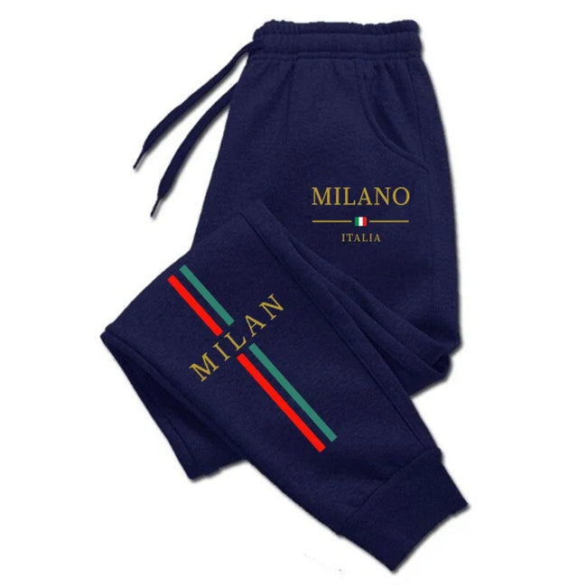 2025 Hot Sale Milan City Printed Jogger Pants Men Women