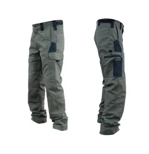 Wear Resistant Work Pant Man Multi-pocket Straight Cargo