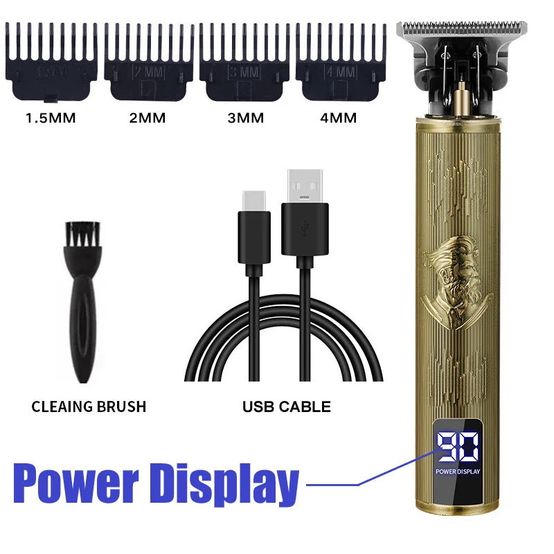Cordless Mens Hair Trimmer Hair Clippers For Men