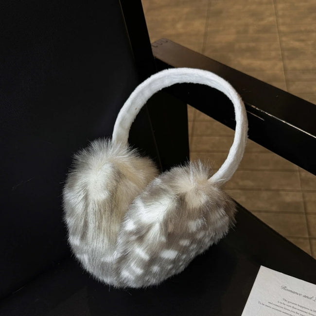 New System Kawaii Deer Plush Imitation Fur Scarf Ear Muffs