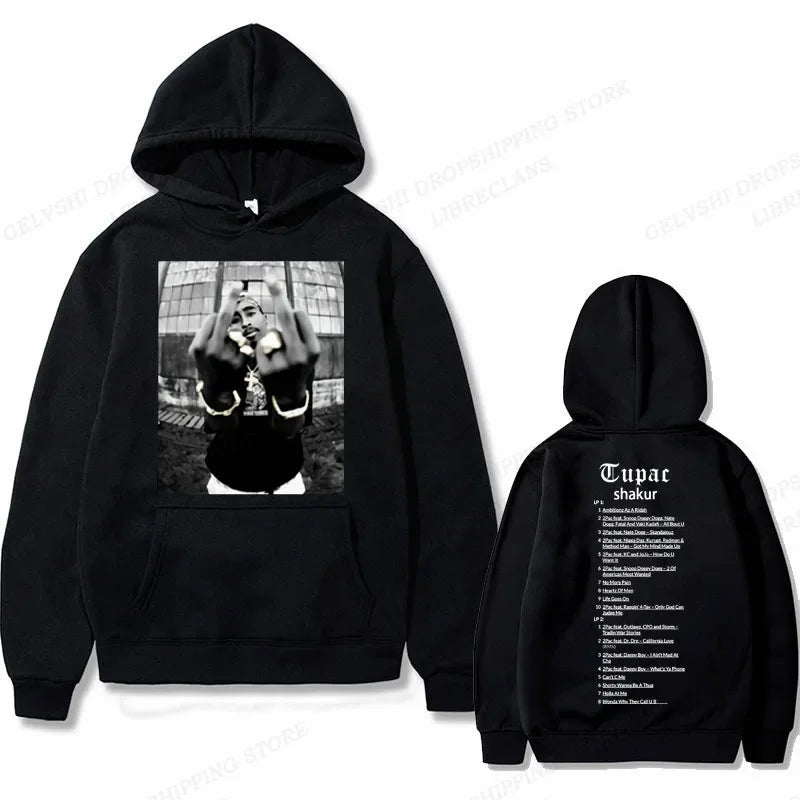 Tupac 2pac Graphic Hoodie Men Fashion
