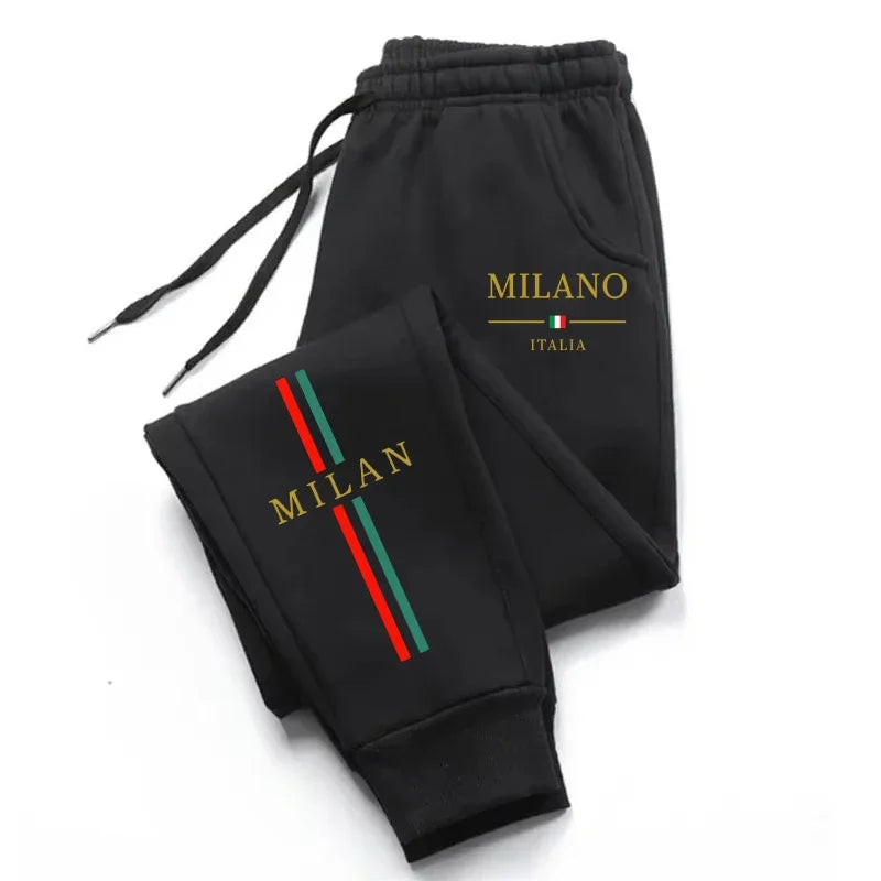 2025 Hot Sale Milan City Printed Jogger Pants Men Women