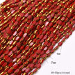 4x7mm 50pcs/lot Briolette Oval Glass Beads Plating Gold Color Crystal
