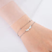 Lucktune Angel Wing Pendant Bracelet for Women Stainless Steel