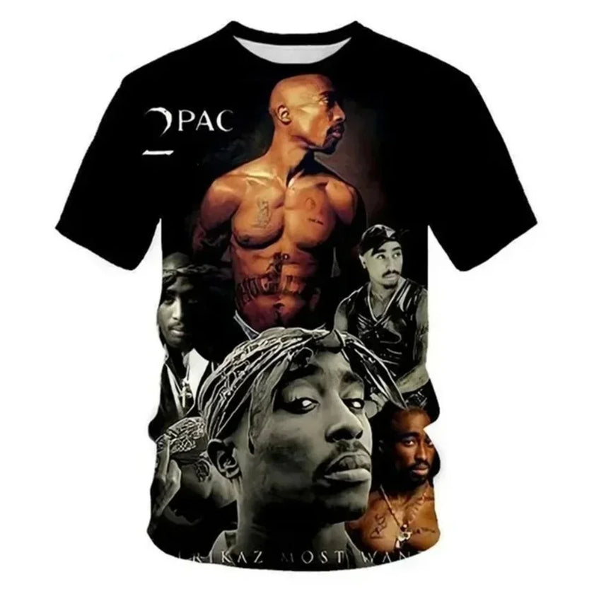 New T-Shirt Harajuku Men T-Shirt Fashion 2pac