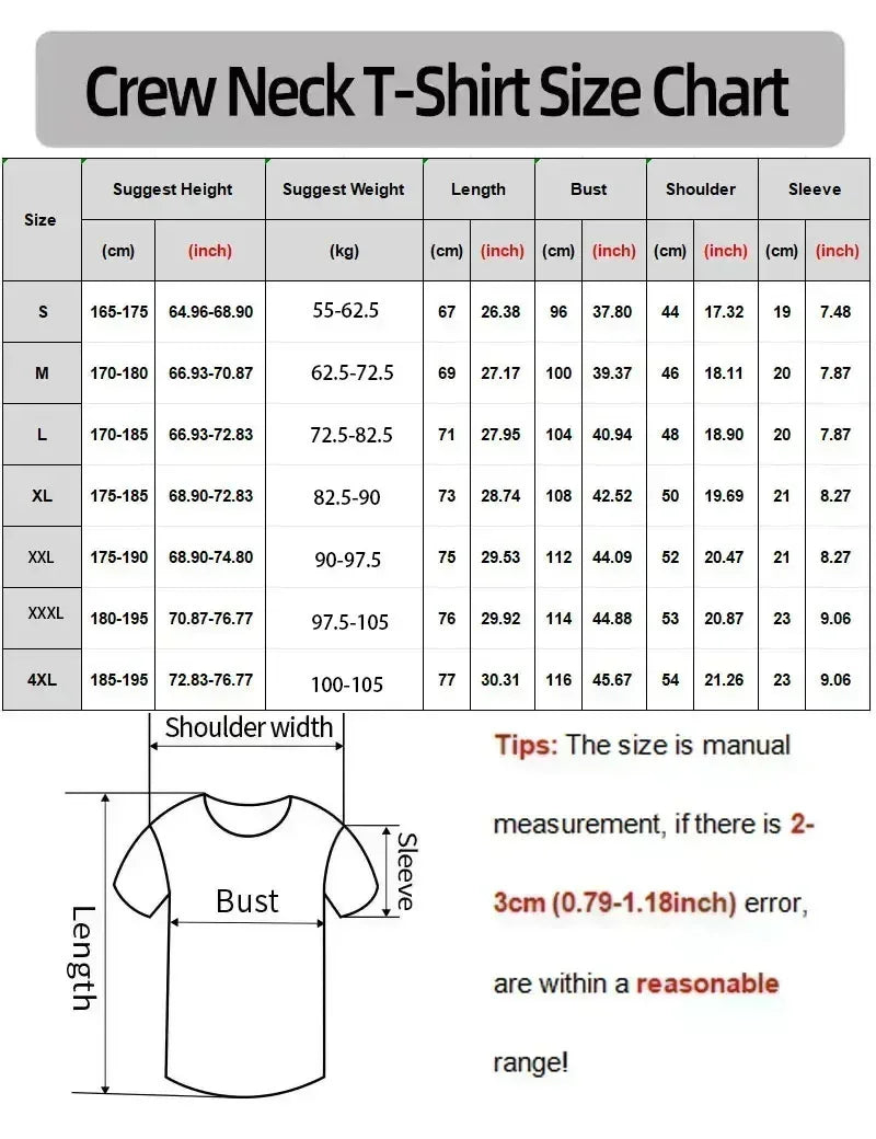Summer Fashion Brand  Men's  T-shirt
