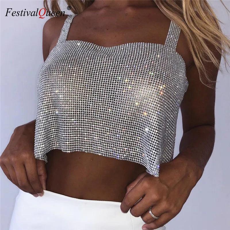 Rhinestone Party Top 2023 - IM PERKY Boutique