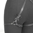 Sexy Crotchless Lingerie Women Leather Leg Harness Garter Belt