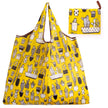 Big Size Thick Nylon Large Tote ECO Reusable with cactus pattern and matching pouch.
