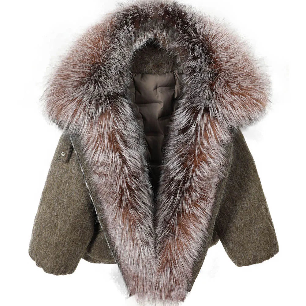 2026 MAOMAOKONG White Duck Down Jacket Winter Women