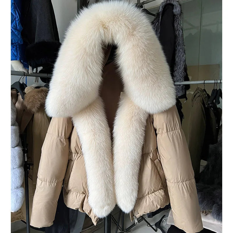 2026 MAOMAOKONG White Duck Down Jacket Winter Women