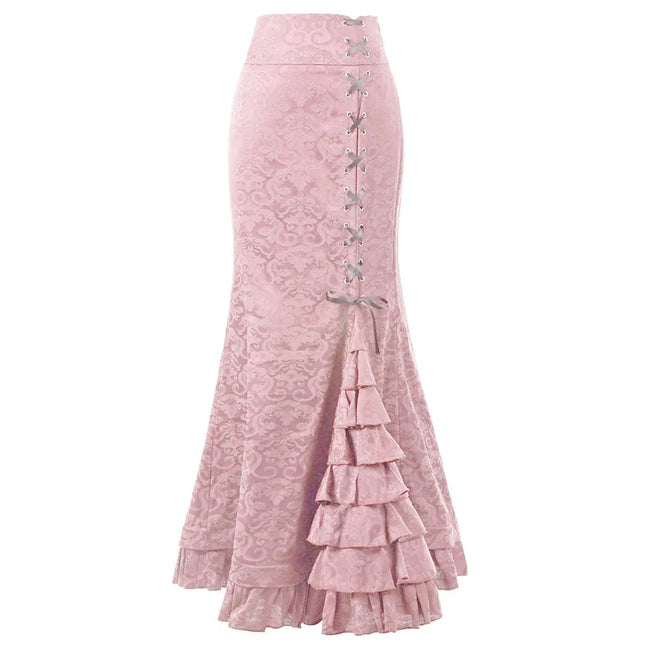 Vintage Gothic Long Skirts Women Punk
