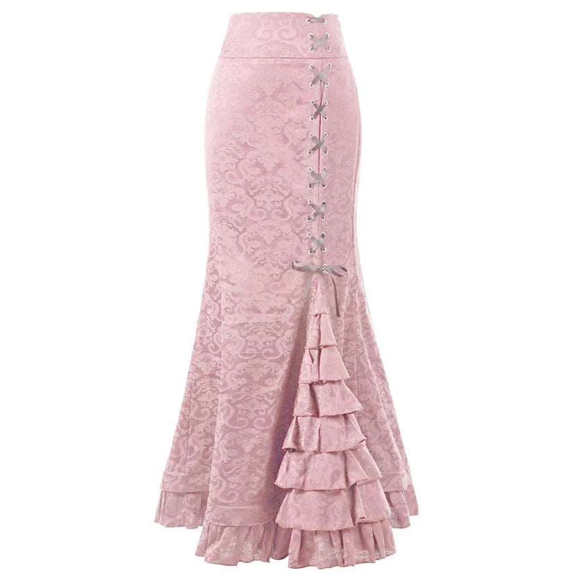 Vintage Gothic Long Skirts Women Punk