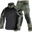Outdoor Uniform Tactical Suits Wear Resistant T-Shirt Hood Pants