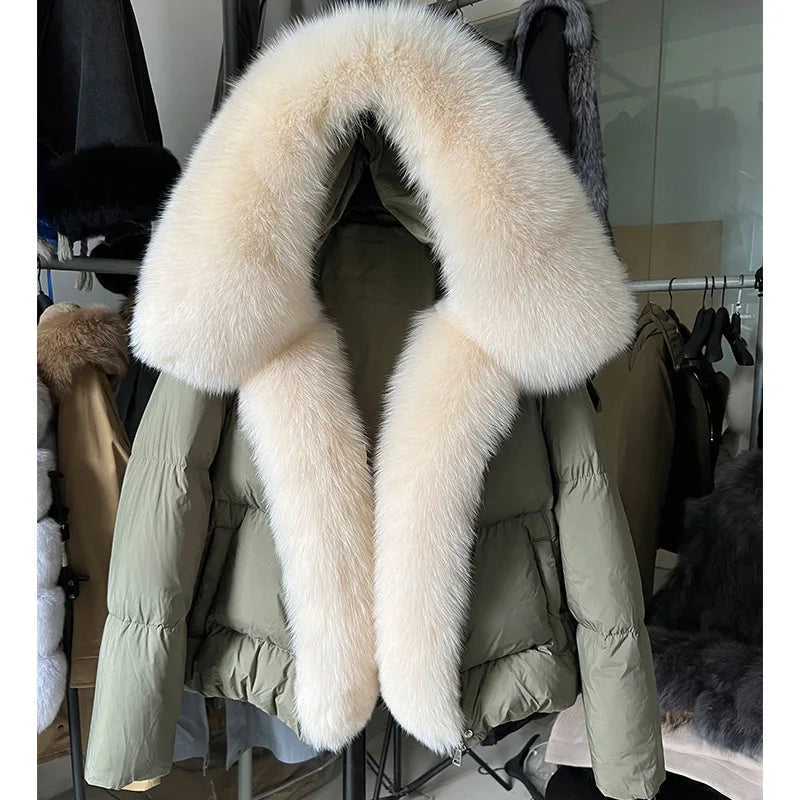 2026 MAOMAOKONG White Duck Down Jacket Winter Women