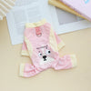 Dog Summer Four Leg Clothes Ice Silk Cool Pet Cool Clothes with Traction Rope Buckle Cooling Pet Clothes