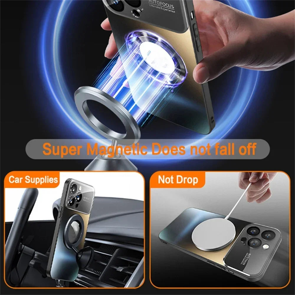 2025 New Titanium Metallic Matte Case For iPhone 17 Air 16 15 14 13 12 11