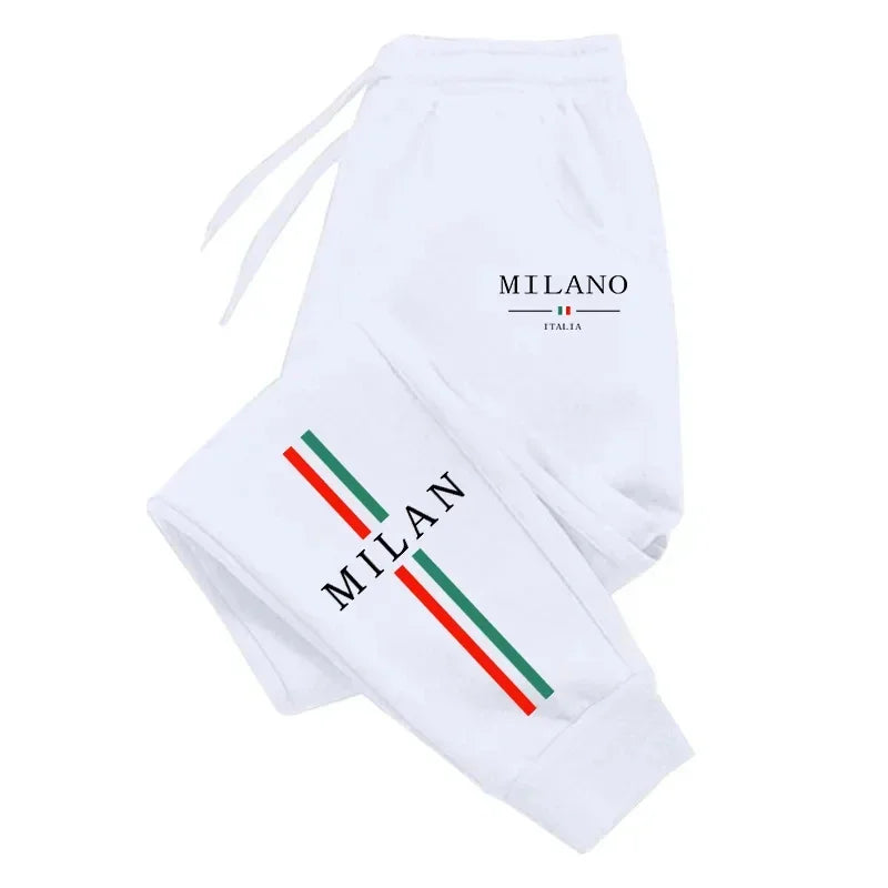 2025 Hot Sale Milan City Printed Jogger Pants Men Women