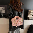 Jacket Collar Shaped Crossbody Shoulder Bag