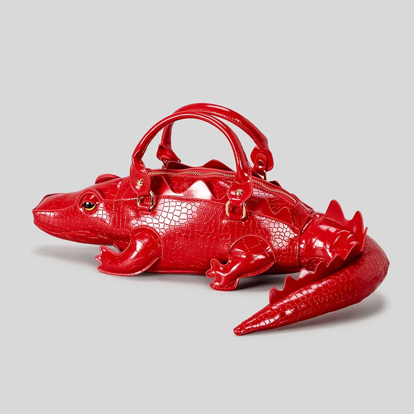 New Trendy Crocodile Shape Handbag