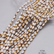 4x7mm 50pcs/lot Briolette Oval Glass Beads Plating Gold Color Crystal
