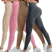 2 Pack Women's High Waisted Seamless Yoga Leggings