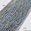 4x7mm 50pcs/lot Briolette Oval Glass Beads Plating Gold Color Crystal