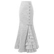 Vintage Gothic Long Skirts Women Punk