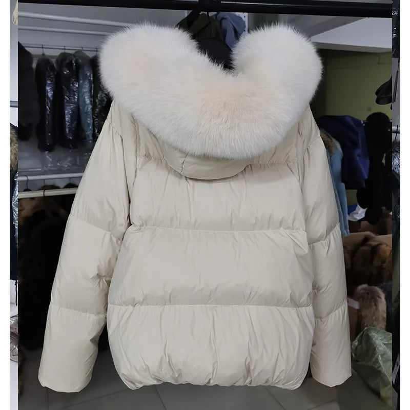 2026 MAOMAOKONG White Duck Down Jacket Winter Women