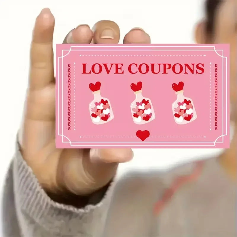 30-300PCS Valentine's Day Scratch Cards Cards