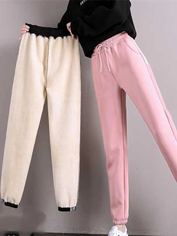 Women Winter Warm Leggings Thick Trousers Warm Fleece