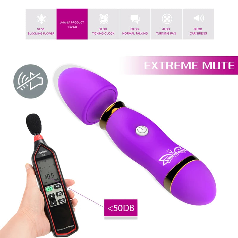 12 Speeds Magic Wand Massager Female Masturbator