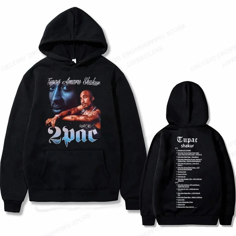 Tupac 2pac Graphic Hoodie Men Fashion