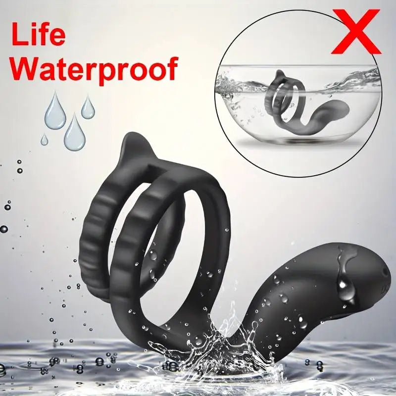 Multifrequency vibration Penis Ring Vibrator for men