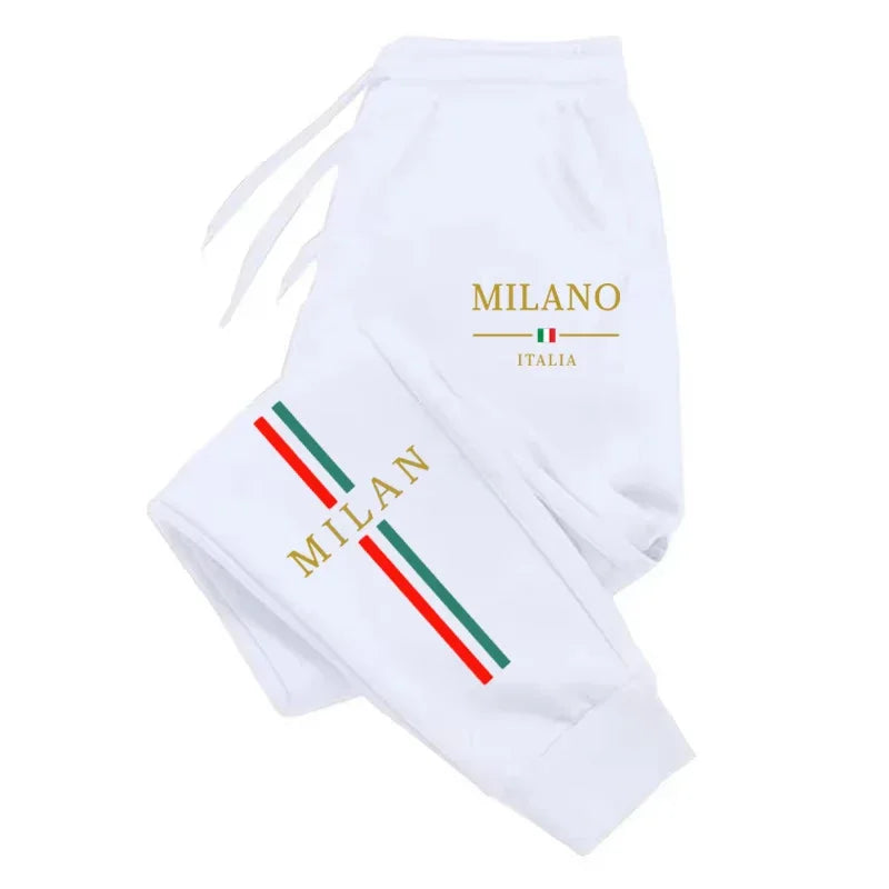2025 Hot Sale Milan City Printed Jogger Pants Men Women