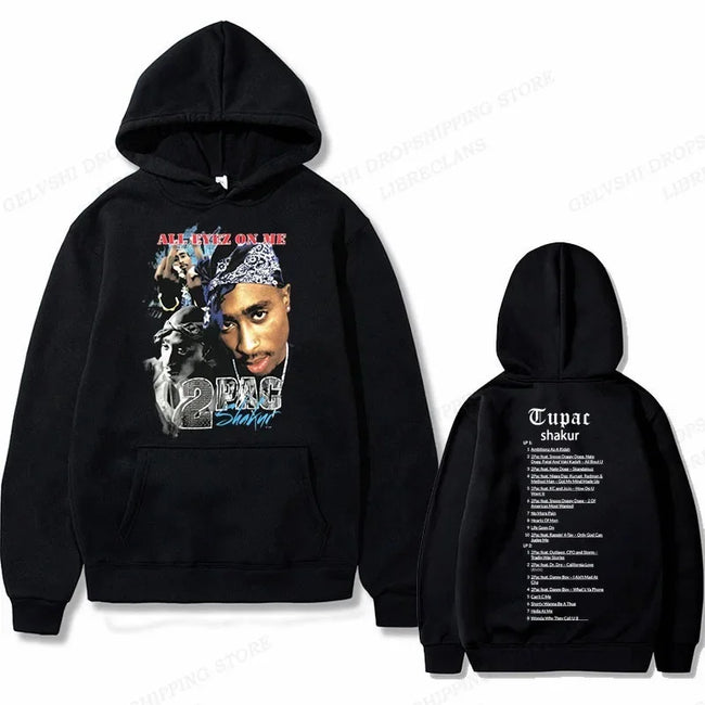 Tupac 2pac Graphic Hoodie Men Fashion