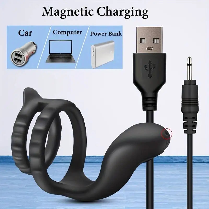 Multifrequency vibration Penis Ring Vibrator for men