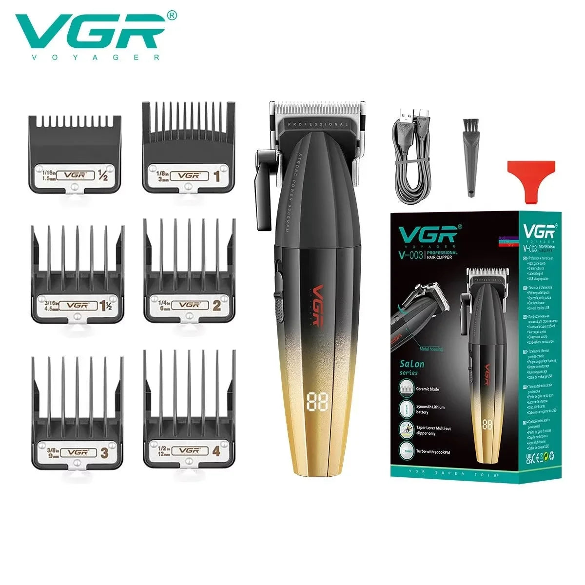 VGR Hair Clipper Professional Hair V-003 V-906 V-308