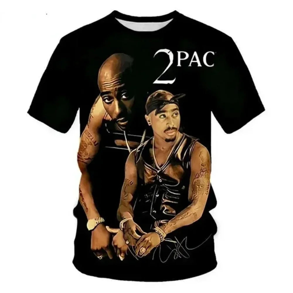 New T-Shirt Harajuku Men T-Shirt Fashion 2pac