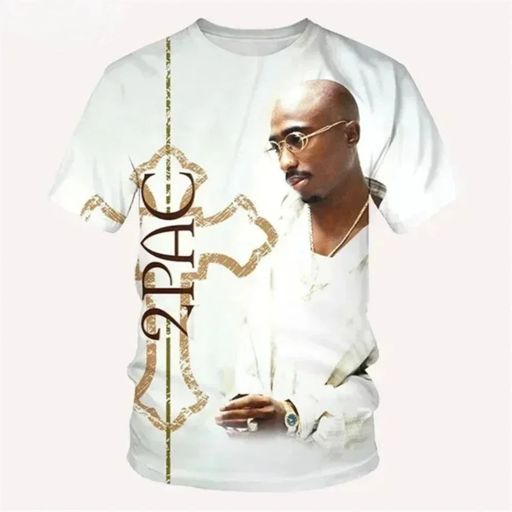 New T-Shirt Harajuku Men T-Shirt Fashion 2pac