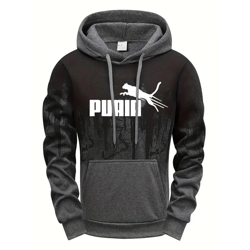Hooded Sweatshirt and Sweatpants Outdoor Sports Jogger