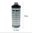 2L Portable Water Bottle Large Capacity Plastic Straw Water Cup Drink Bottle - IM PERKY Boutique