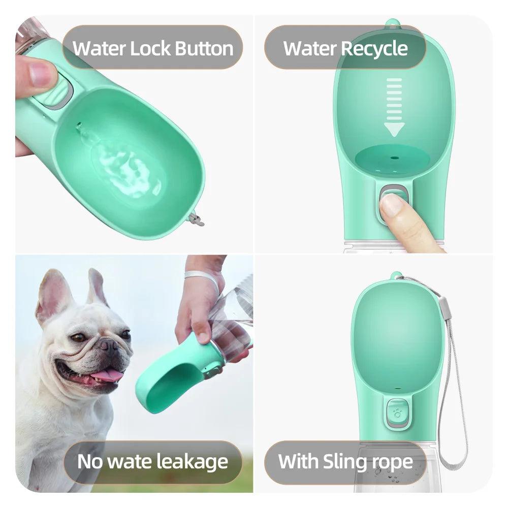 Portable Dog Water Bottle For Small Large Dogs Cat Outdoor Leakproof Walking Drinking Bowls Chihuahua French Bulldog Supplies - IM PERKY Boutique