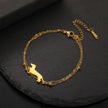 Cute Dachshund Dog Stainless Steel Bracelet