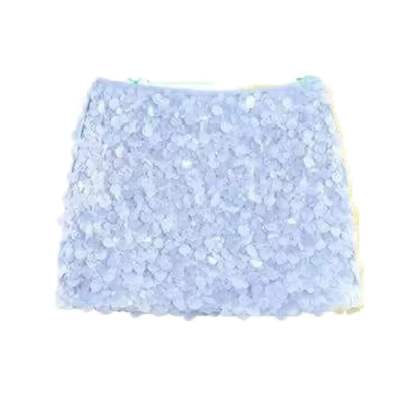  TFMLN New Women Fashion Sequined Mini Skirts Solid